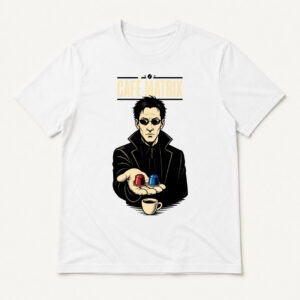 Camiseta Café Matrix en color blanco