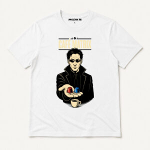 Camiseta Café Matrix en color blanco