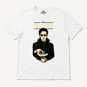 Camiseta Café Matrix en color blanco