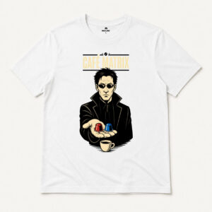 Camiseta Café Matrix en color blanco