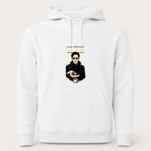 Sudadera Café Matrix, Urban · Con capucha, color blanco