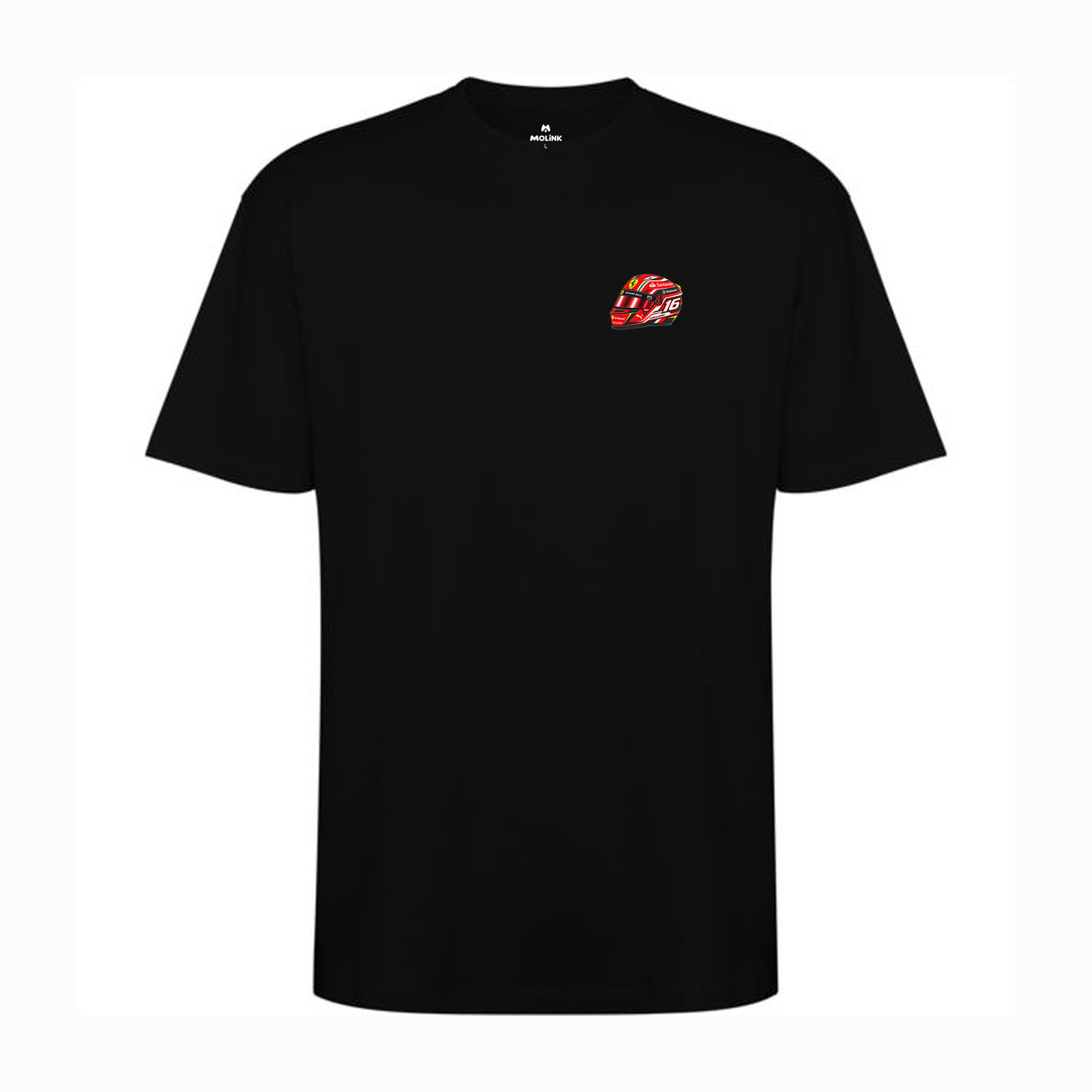 Camiseta oversized Charles Leclerc Carioca en color black, vista delantera