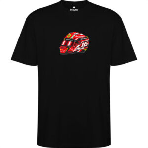 Camiseta oversized Charles Leclerc Carioca en color black, vista delantera
