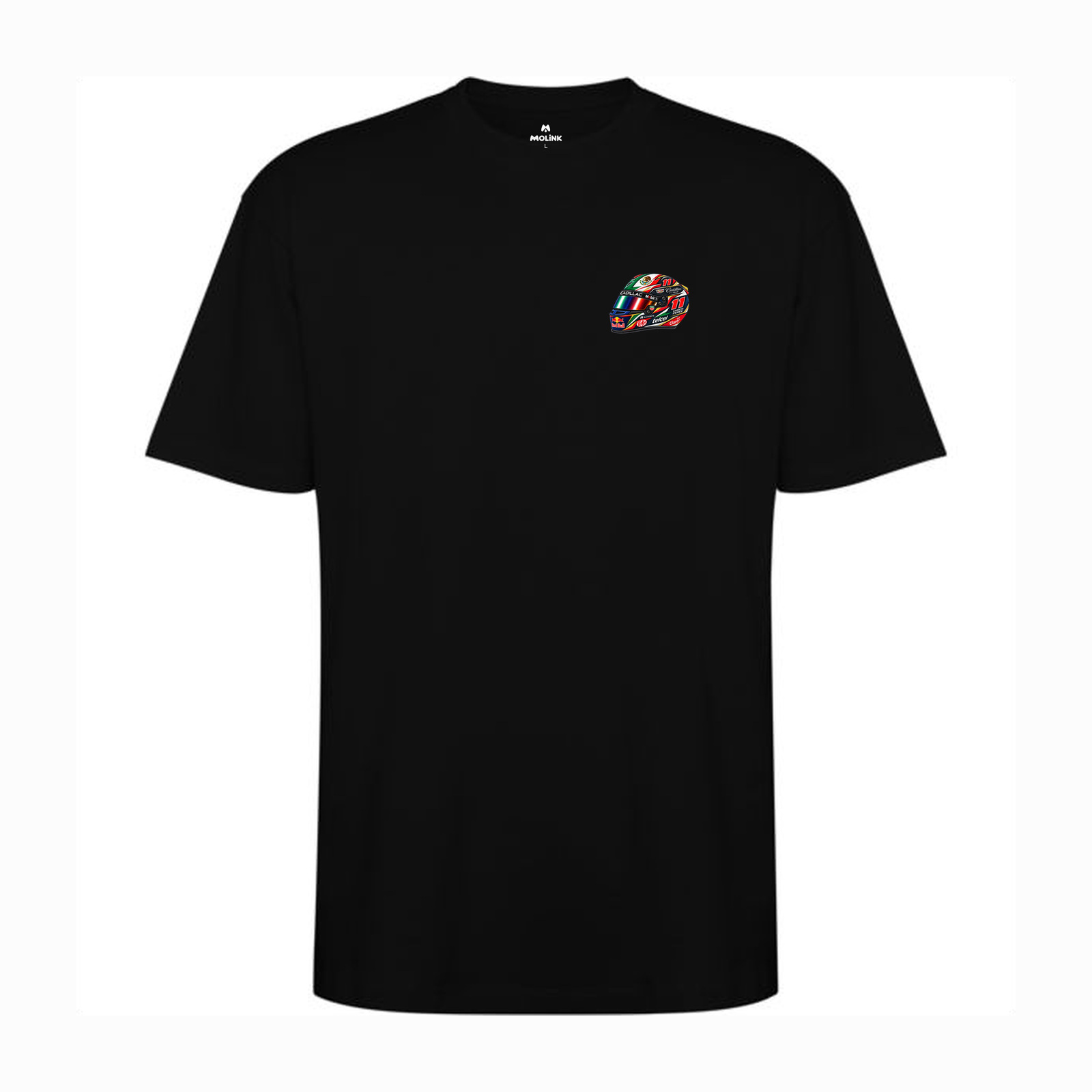 Camiseta oversized Checo Pérez Carioca en color black, vista delantera