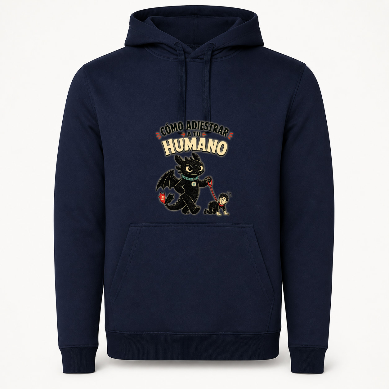 Sudadera Cómo Adiestrar a Tu Humano, Urban · Con capucha, color marino