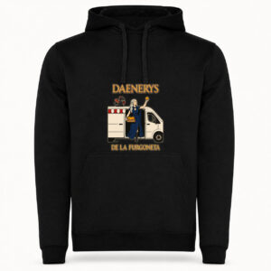 Sudadera Daenerys de la Furgoneta, Urban · Con capucha, color negro