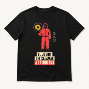 Camiseta El Juego del Calamar a la Romana en color negro