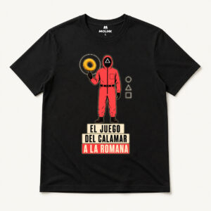 Camiseta El Juego del Calamar a la Romana en color negro