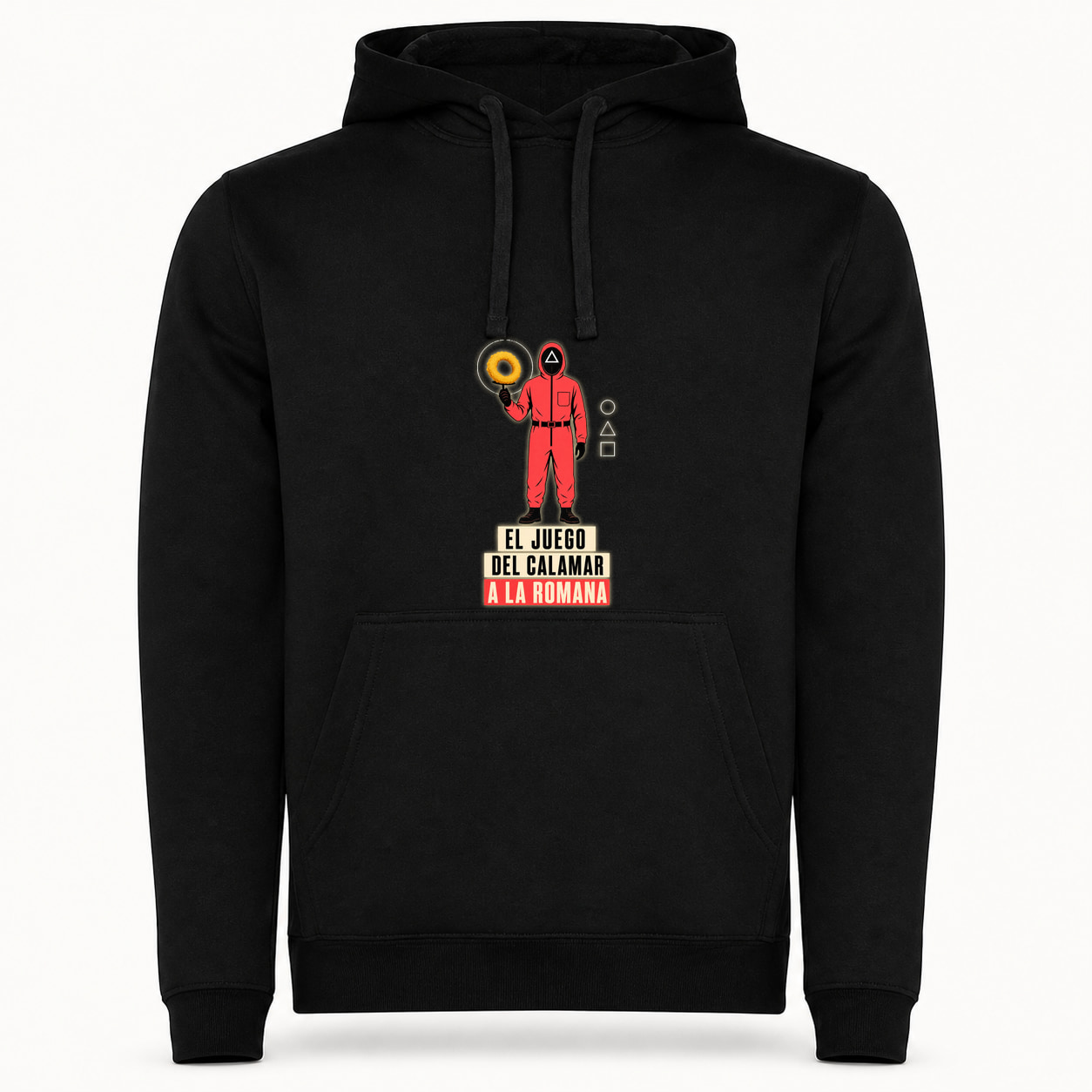Sudadera El Juego del Calamar a la Romana, Urban · Con capucha, color negro