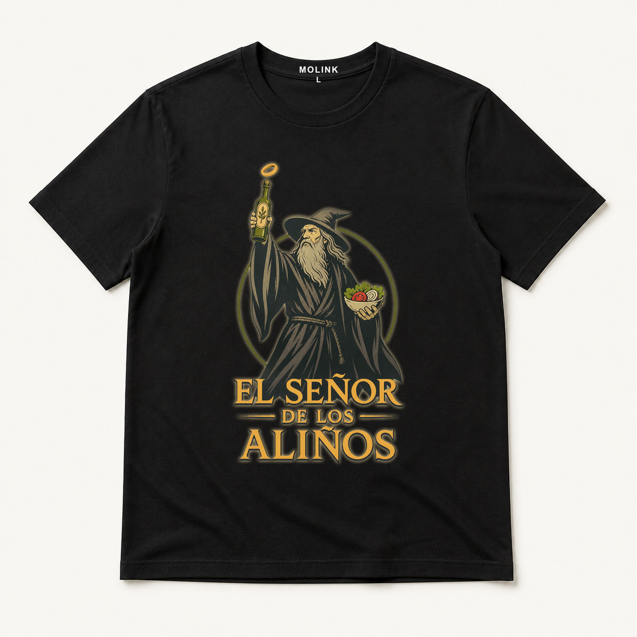 Camiseta El Señor de los Aliños en color negro