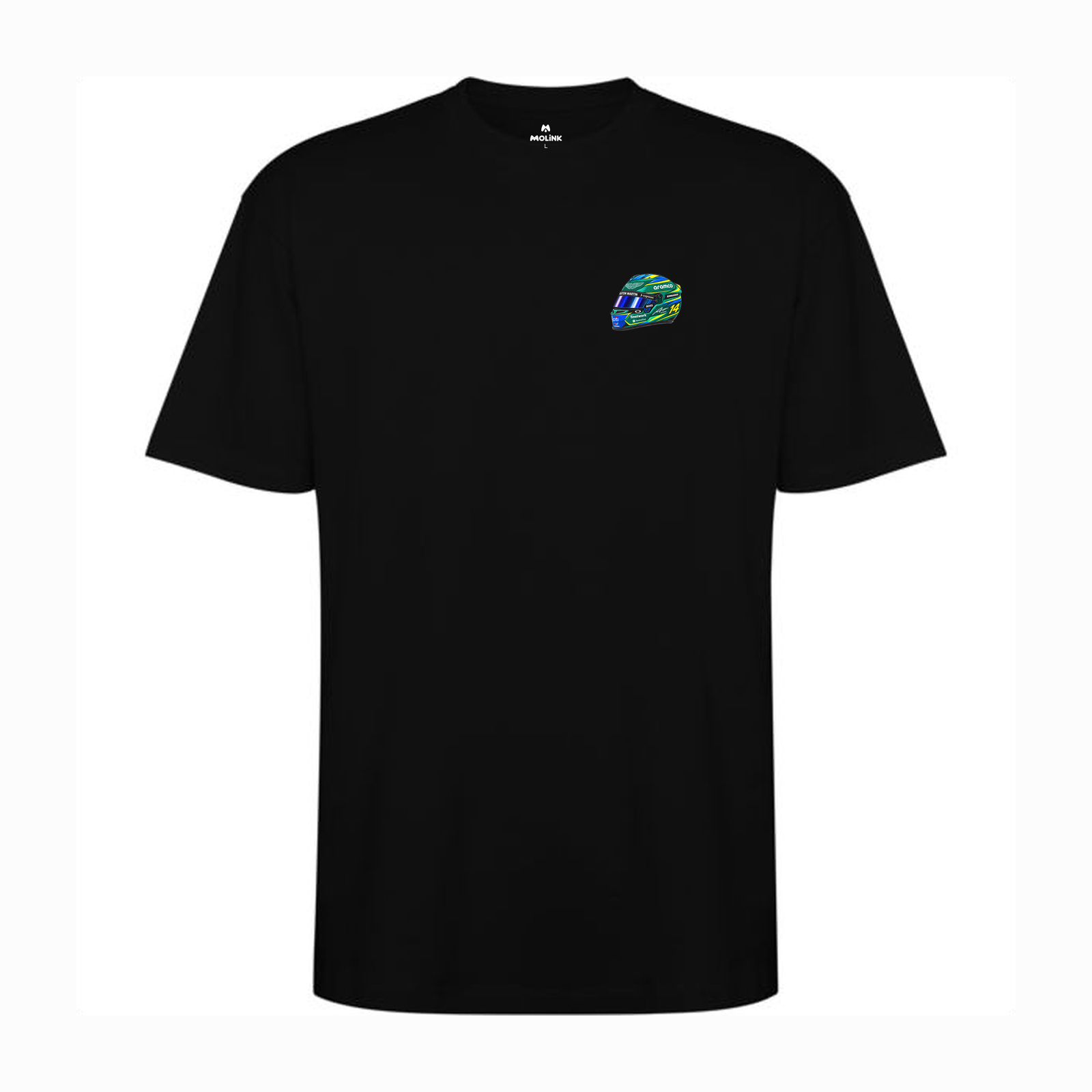 Camiseta oversized Fernando Alonso Carioca en color black, vista delantera