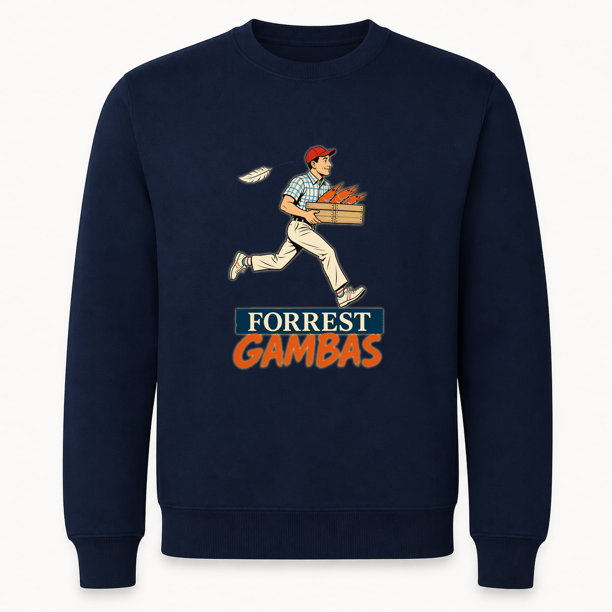 Sudadera Forrest Gambas, Classic · Sin capucha, color marino