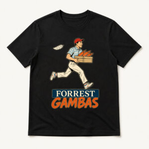 Camiseta Forrest Gambas en color negro