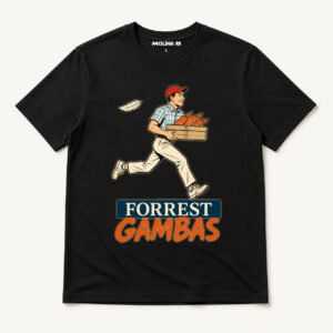 Camiseta Forrest Gambas en color negro