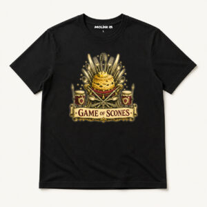 Camiseta Game of Scones en color negro