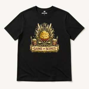 Camiseta Game of Scones en color negro