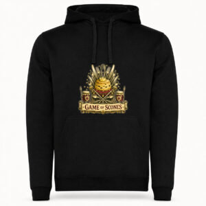 Sudadera Game of Scones, Urban · Con capucha, color negro