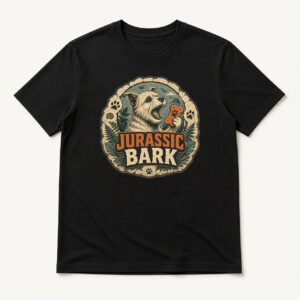 Camiseta Jurassic Bark en color negro