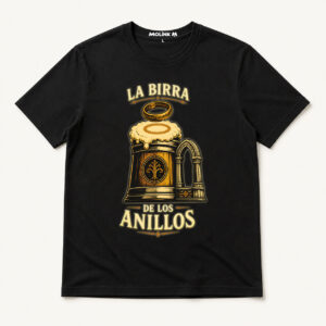 Camiseta La Birra de los Anillos en color negro