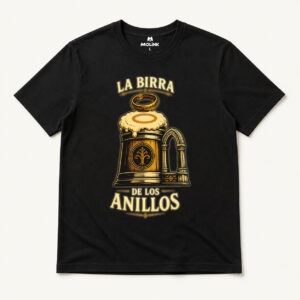 Camiseta La Birra de los Anillos en color negro