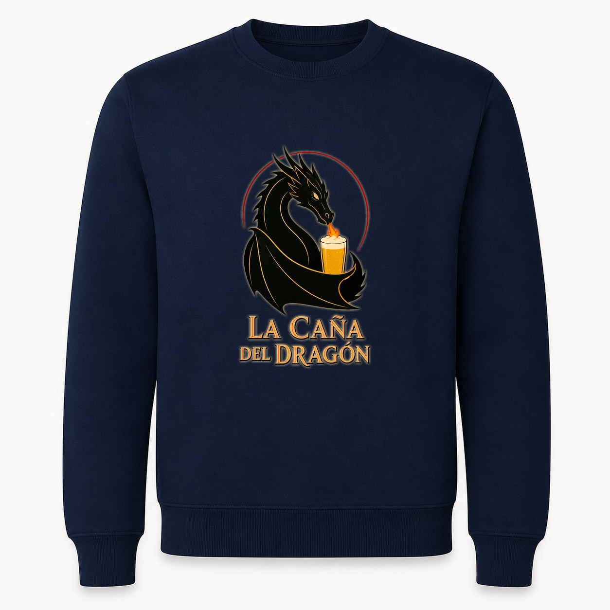 Sudadera La Caña del Dragón, Classic · Sin capucha, color marino