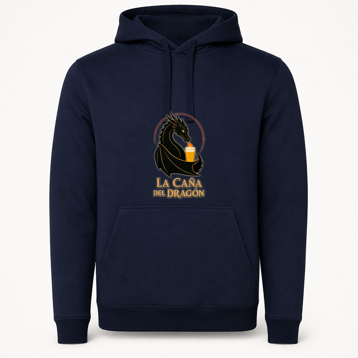 Sudadera La Caña del Dragón, Urban · Con capucha, color marino