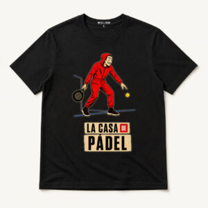 Camiseta La Casa de Pádel en color negro