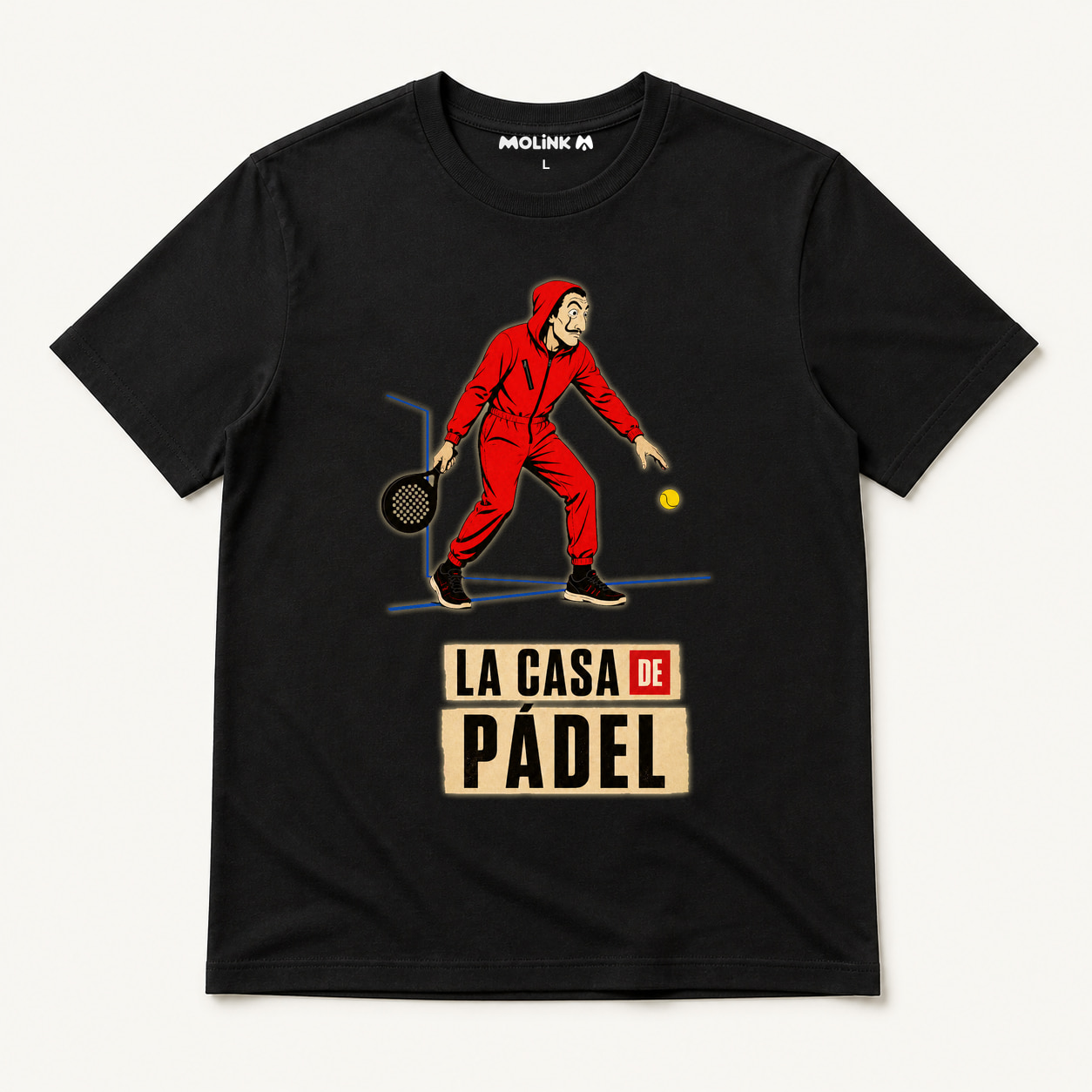 Camiseta La Casa de Pádel en color negro