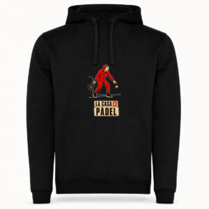 Sudadera La Casa de Pádel, Urban · Con capucha, color negro
