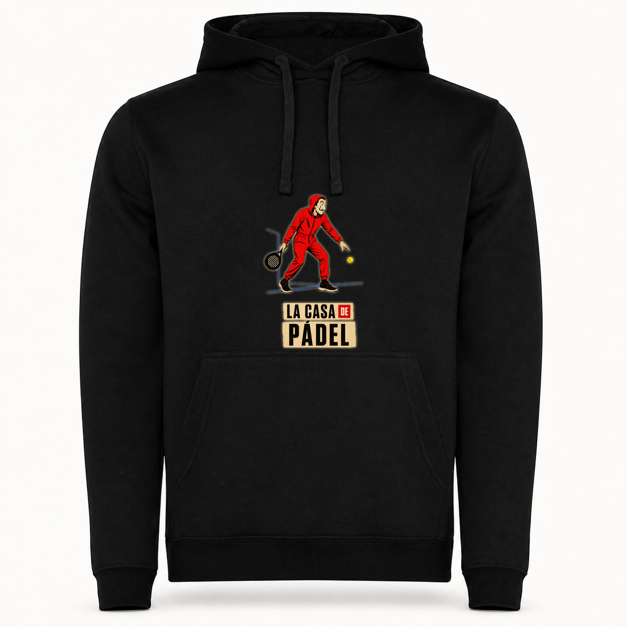 Sudadera La Casa de Pádel, Urban · Con capucha, color negro