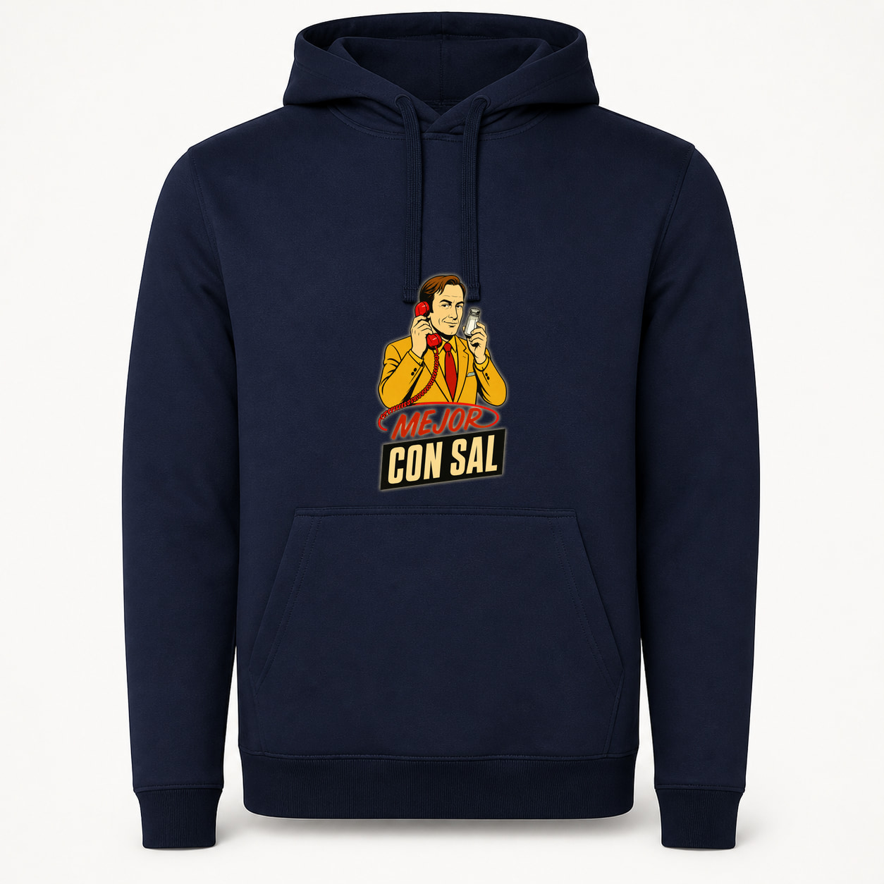 Sudadera Mejor con Sal, Urban · Con capucha, color marino
