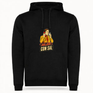 Sudadera Mejor con Sal, Urban · Con capucha, color negro