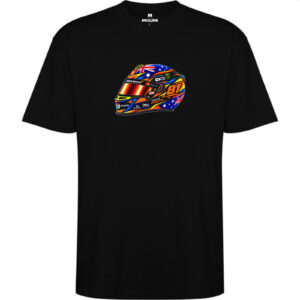 Camiseta oversized Oscar Piastri Carioca en color black, vista delantera
