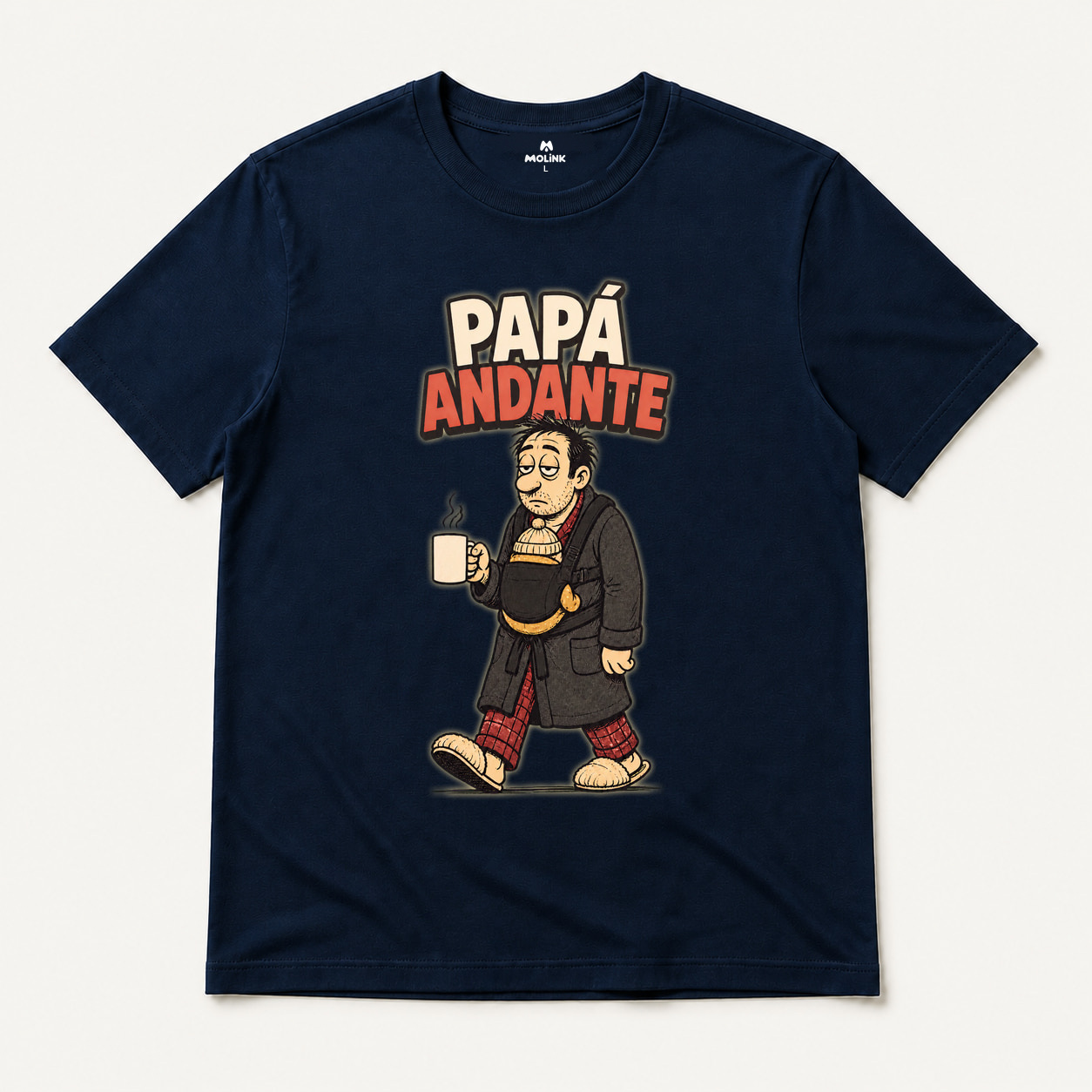 Camiseta Papá Andante en color marino