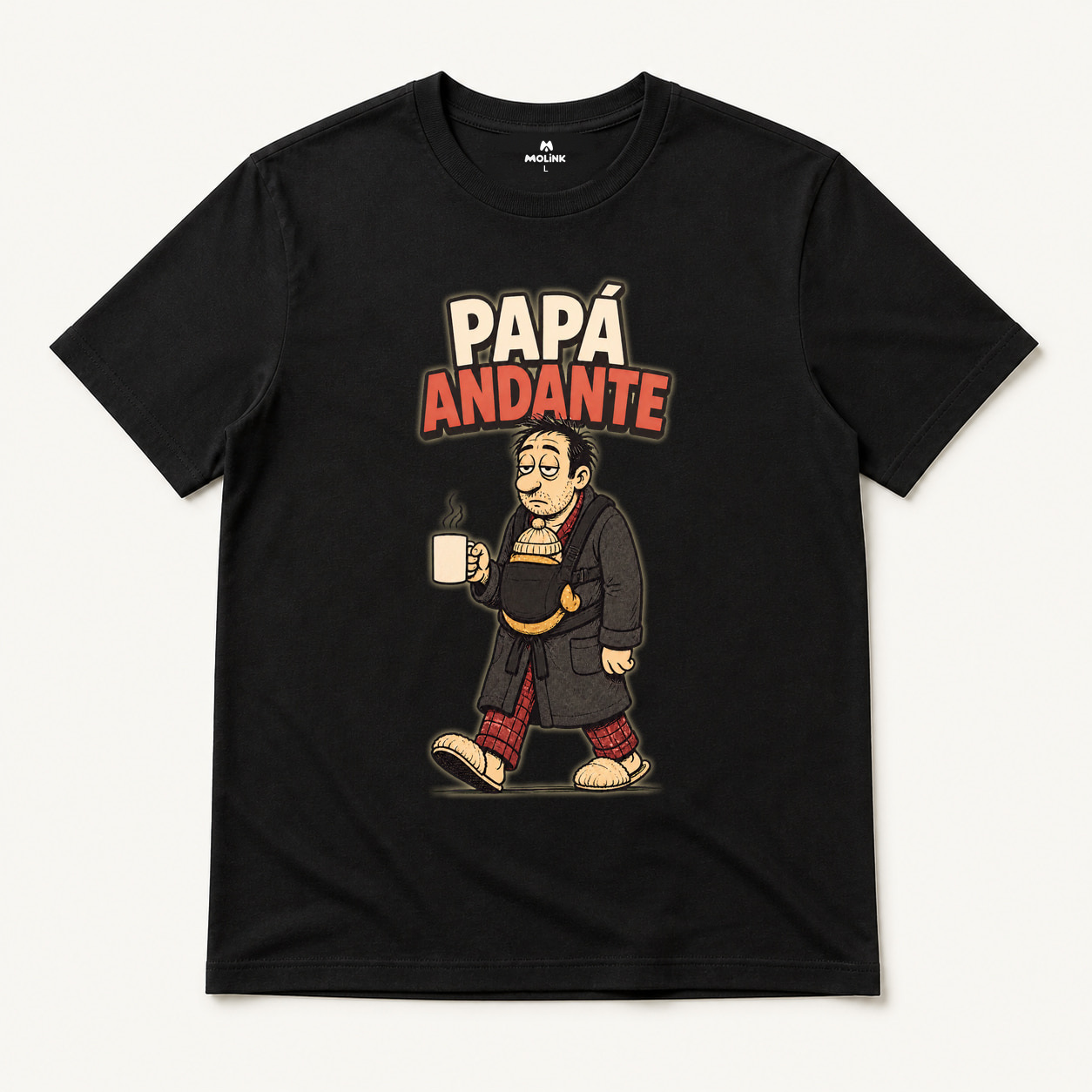 Camiseta Papá Andante en color negro
