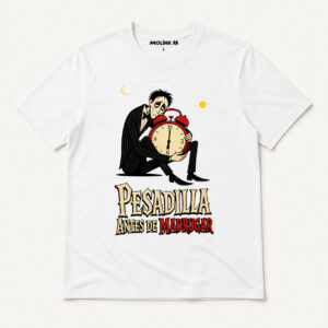 Camiseta Pesadilla Antes de Madrugar en color blanco