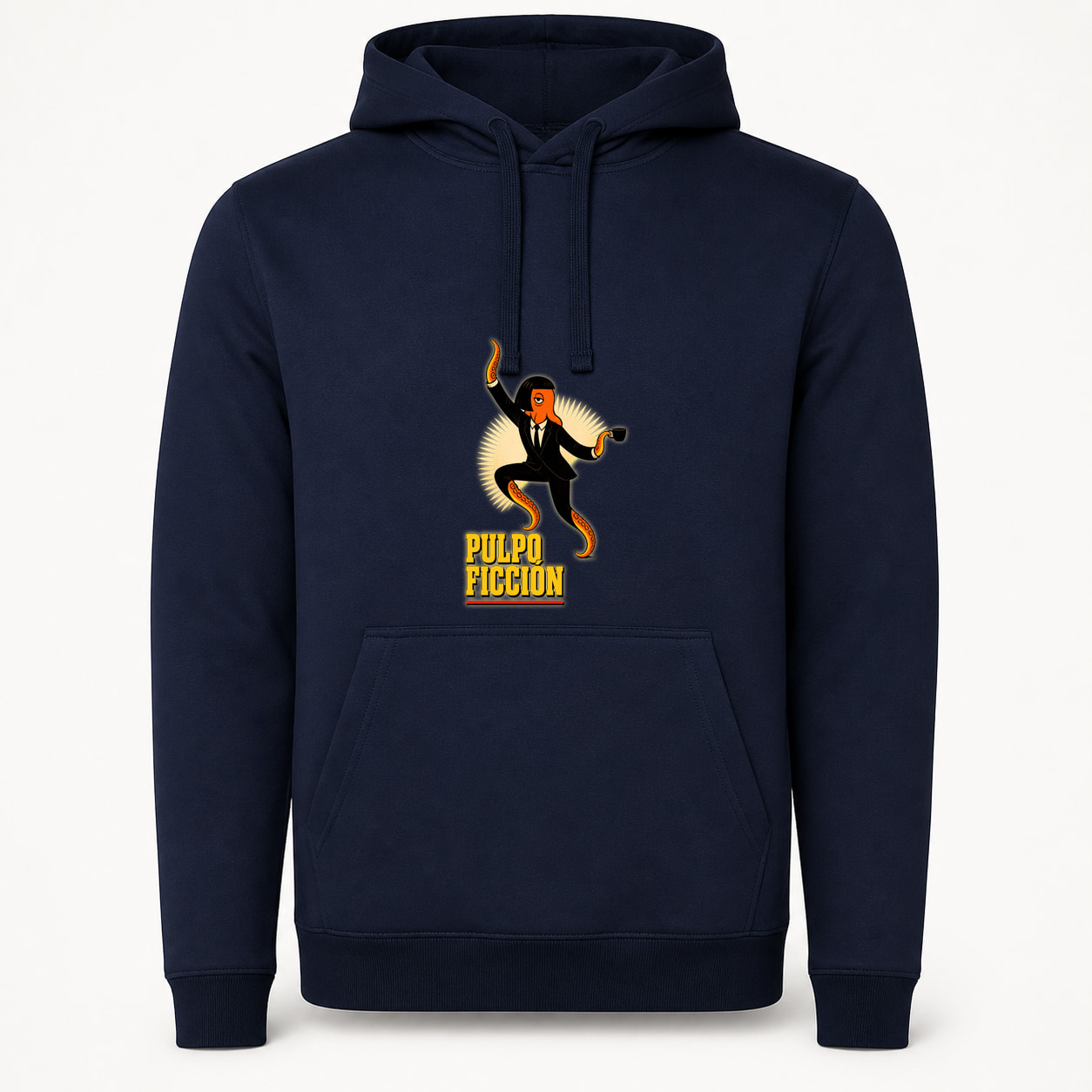Sudadera Pulpo Ficción, Urban · Con capucha, color marino