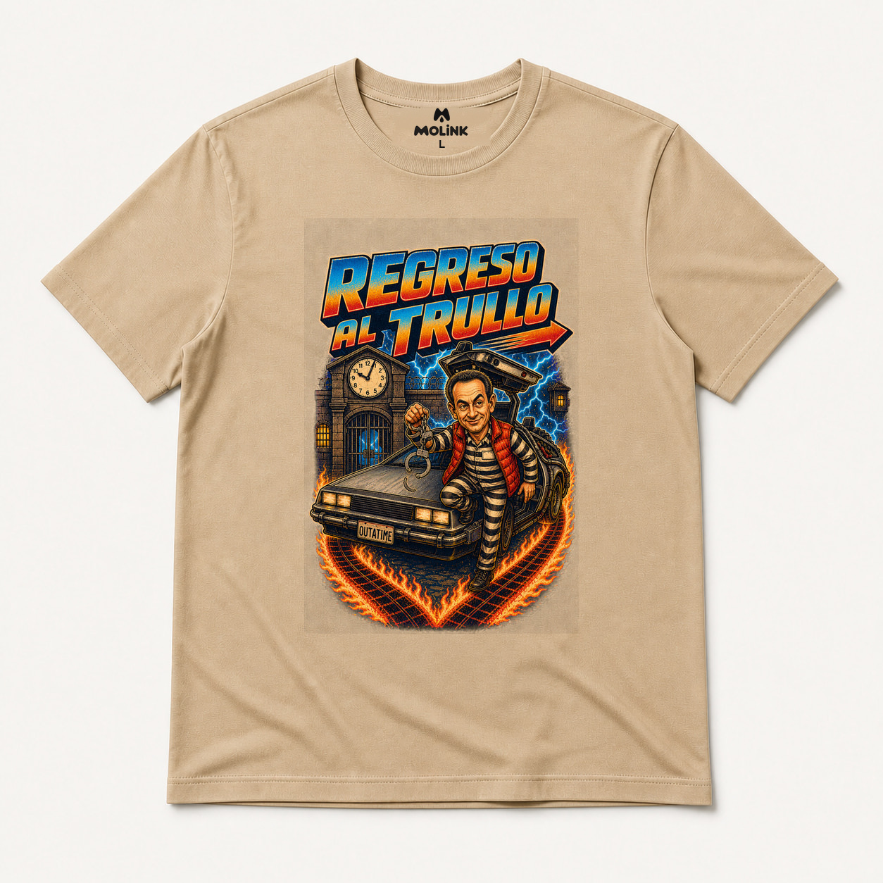 Camiseta Regreso al Trullo en color beige
