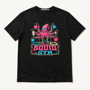 Camiseta Squid Gym en color negro