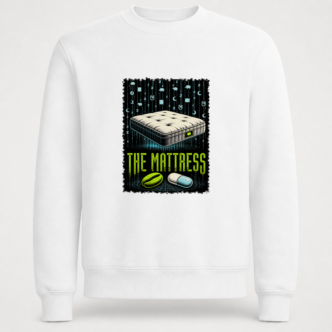 Sudadera The Mattress, Classic · Sin capucha, color blanco