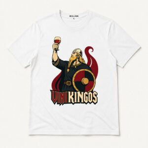 Camiseta Vinikingos en color blanco