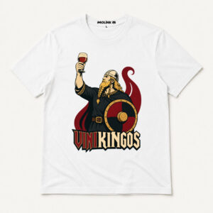 Camiseta Vinikingos en color blanco