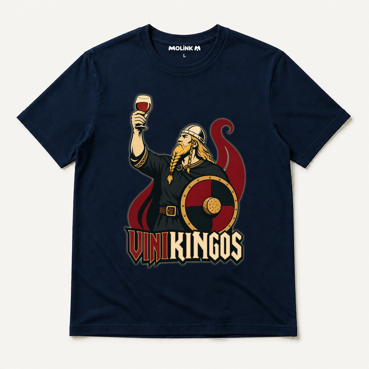 Camiseta Vinikingos en color marino