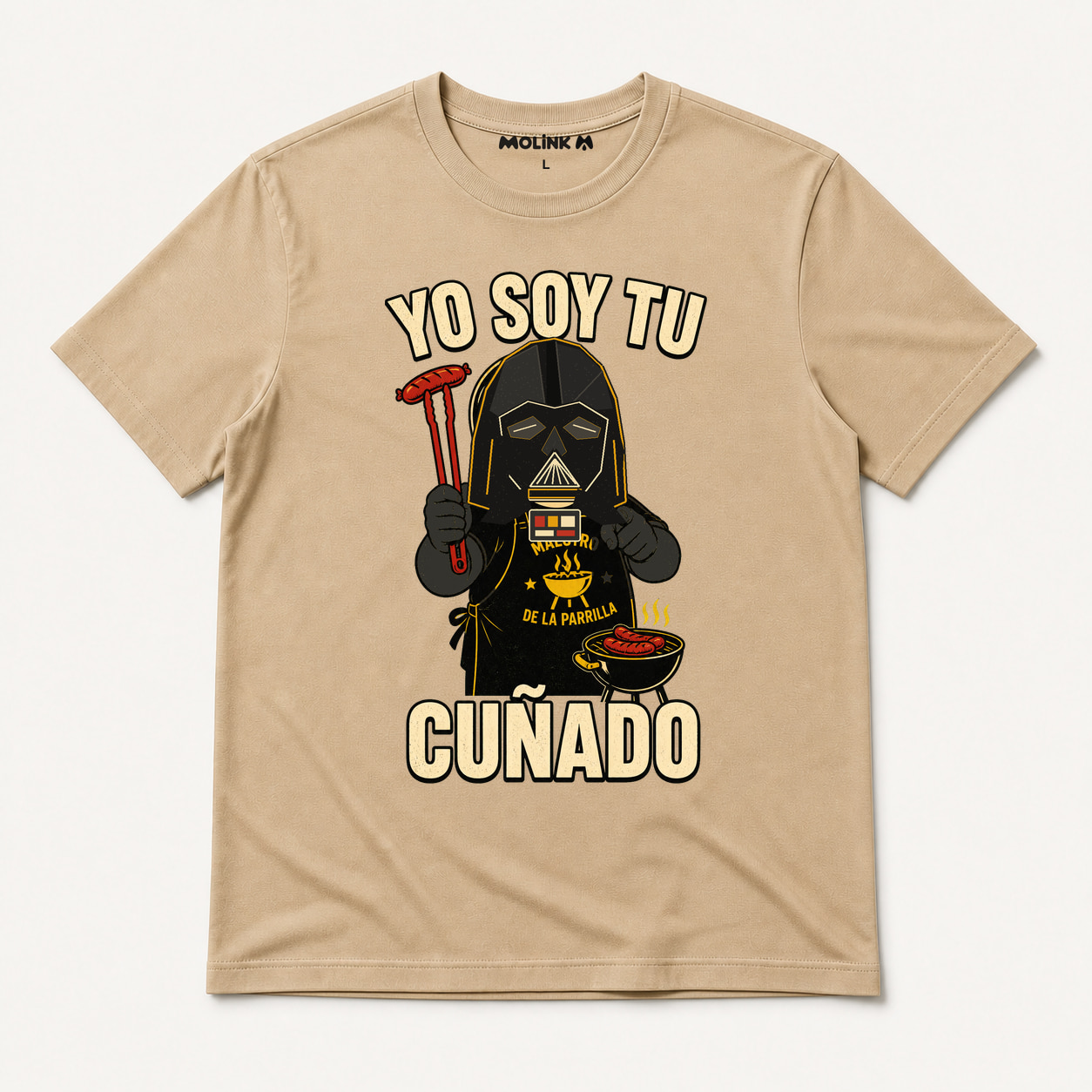 Camiseta Yo Soy Tu Cuñado en color beige